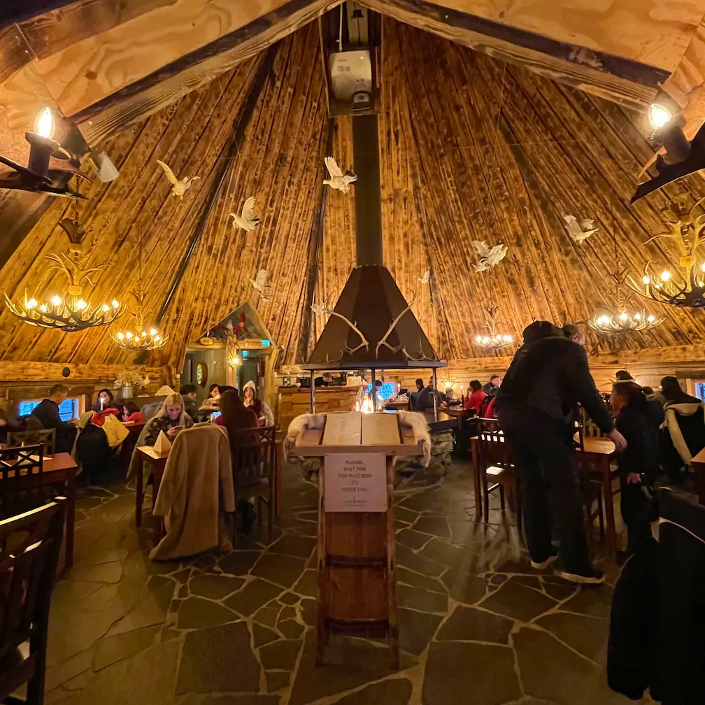 Restaurant Kotahovi in Santa's village in Lapland, Finland 