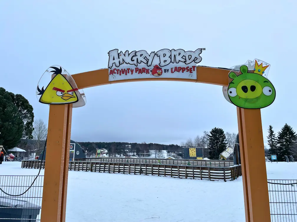 Angry birds park in Rovaniemi Finland