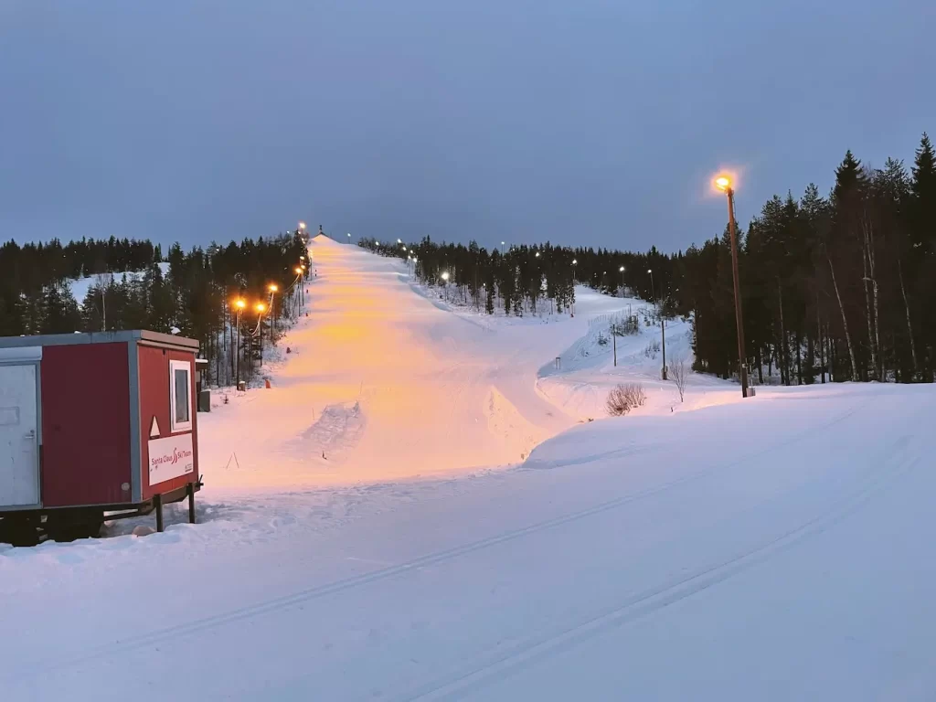 skiing in Rovaniemi, Lapland