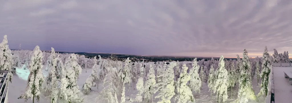 Rovaniemi skyline at sunrise, Finland