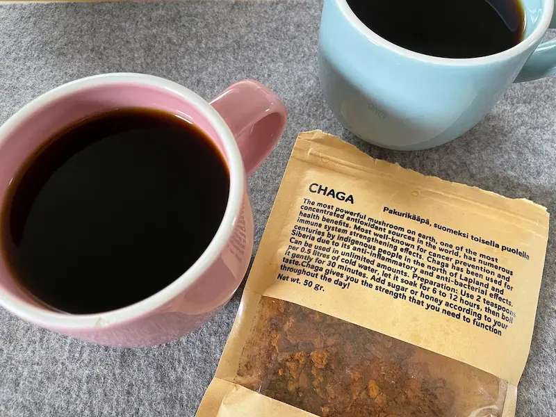 chaga mushroom tea