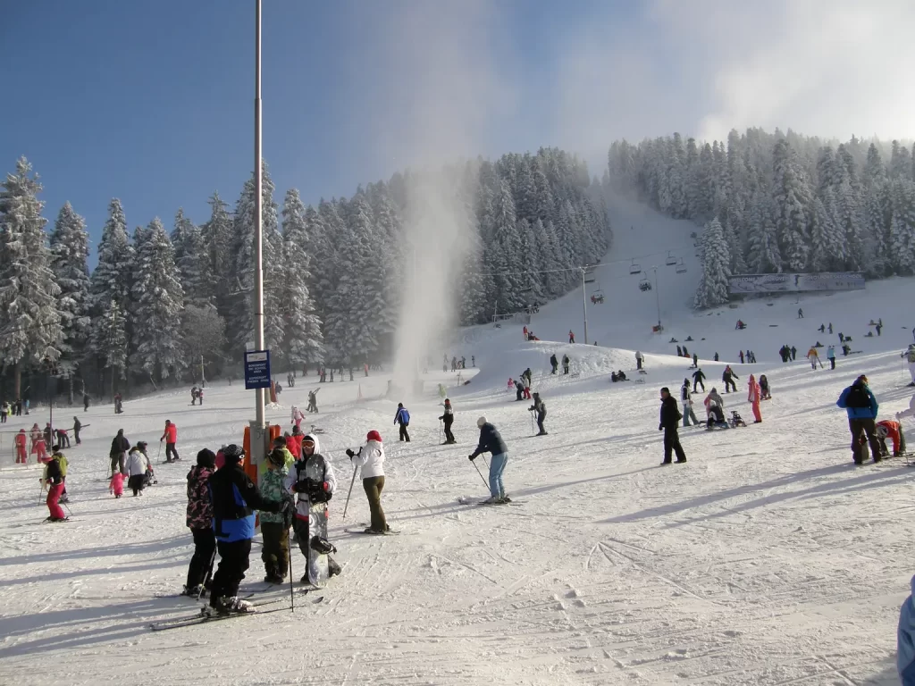 Borovets ski resort in winter, Bulgaria