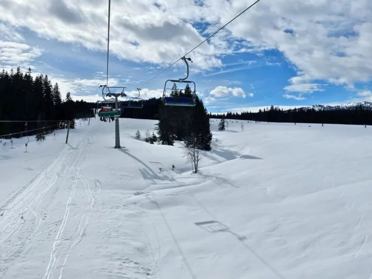 ski, winter, gondolla