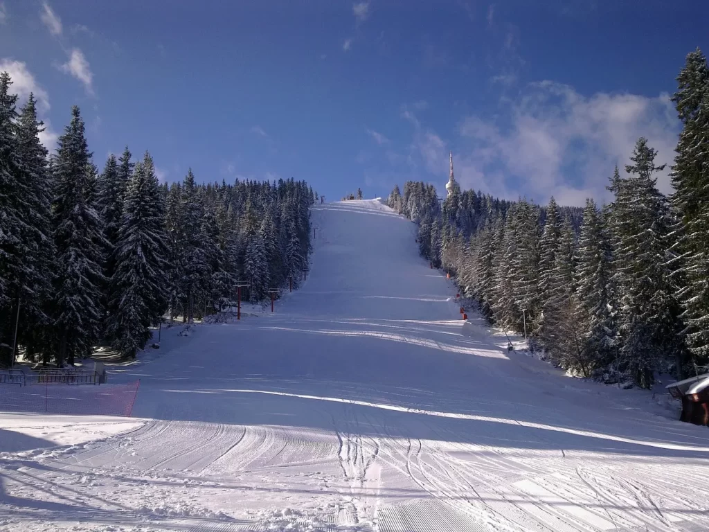 Pamporovo ski resort in winter, Bulgaria