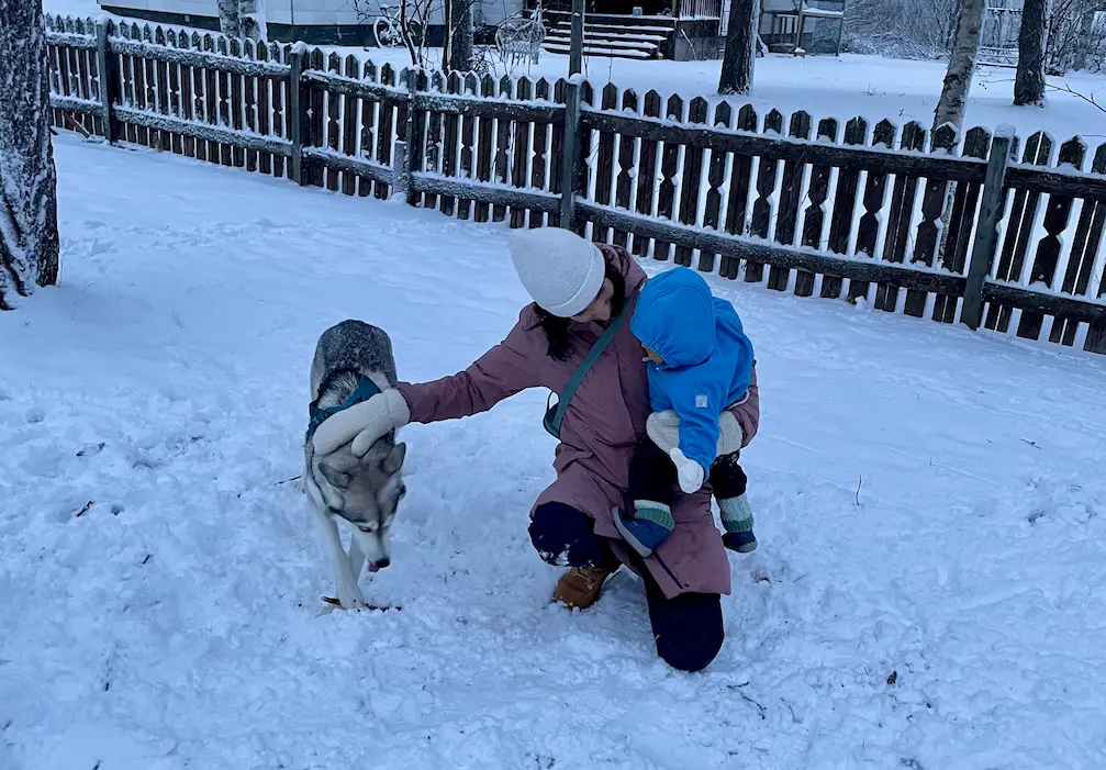 Lapland With A Toddler? Here’s How To Make It Work - Around Europe Enjoying Lapland with a baby