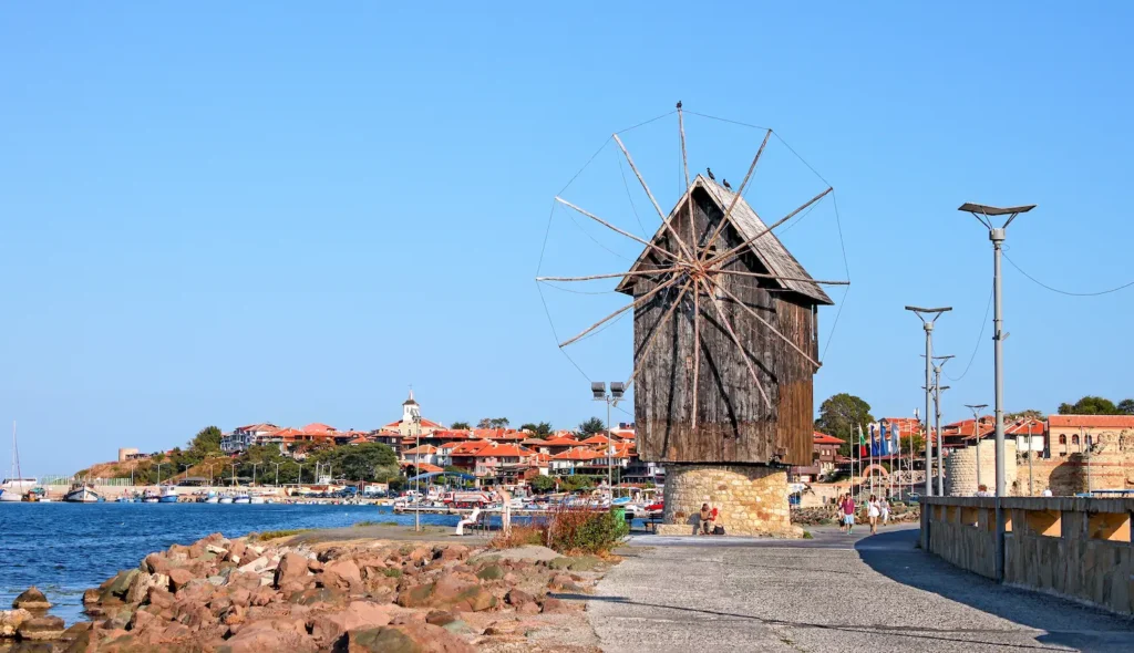 16 Beautiful Beach Resorts in Bulgaria – A Local’s Full Guide - Around Europe Old Nesebar windmill
