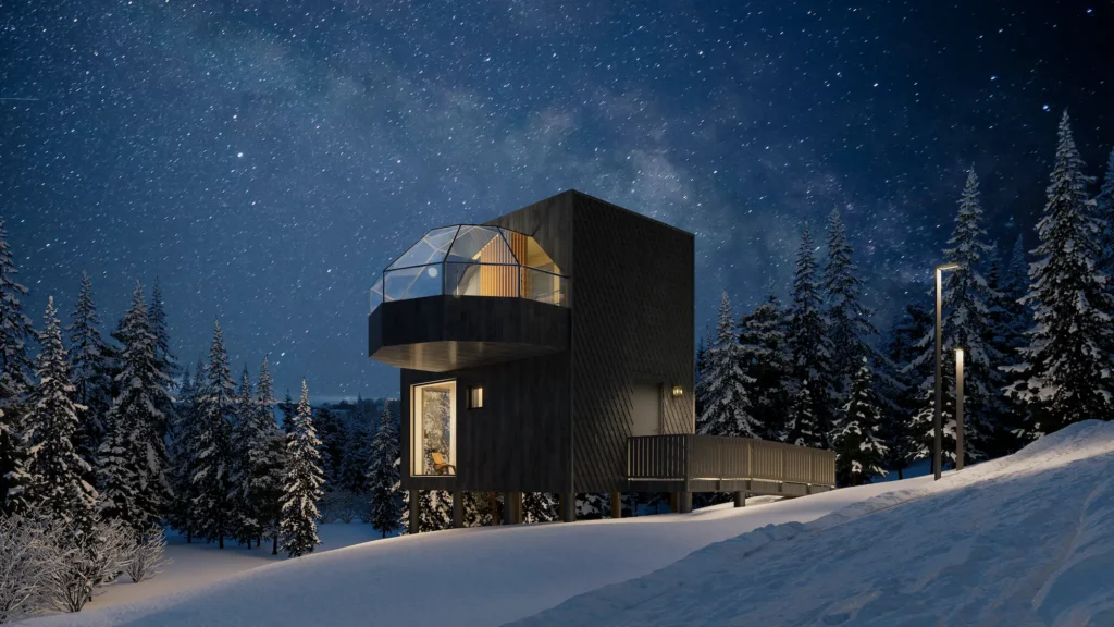 8 Truly Unique Stays In Lapland That You’ll Love - Around Europe Skyview igloo near Rovaniemi from outside