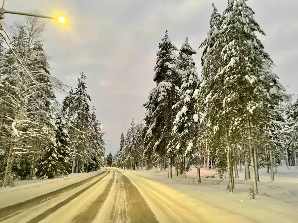 Driving in Lapland