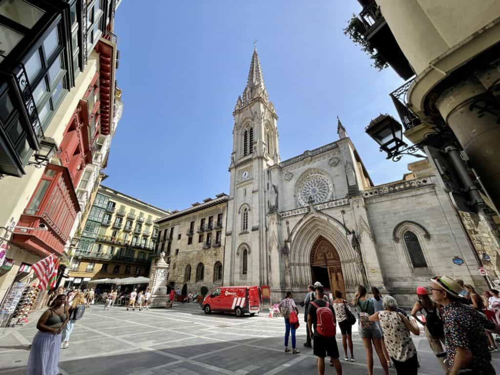 Bilbao old town cathedral