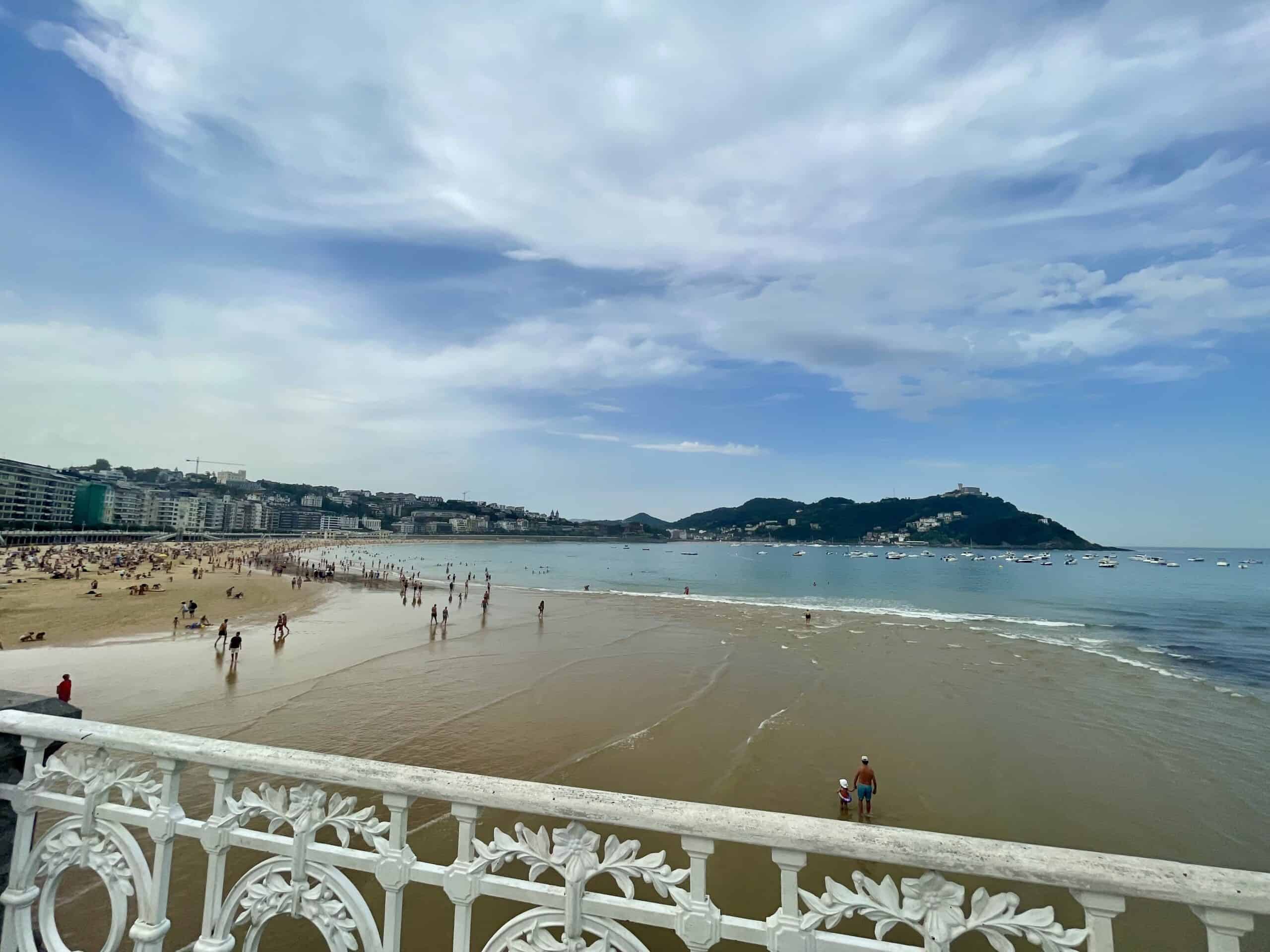 San Sebastian beach promenade