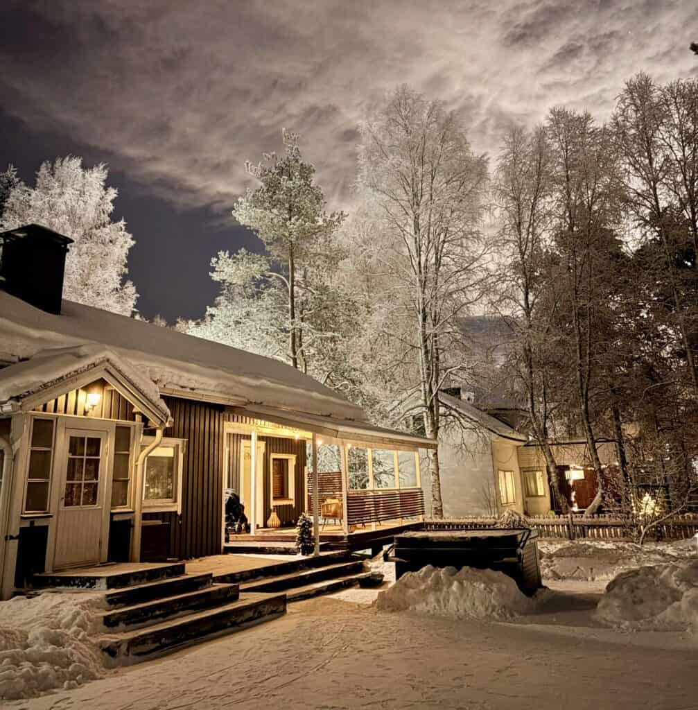 Sandhill Cottage in Rovaniemi in winter